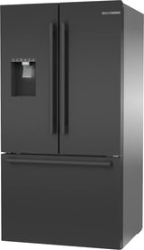 500 Series French Door Bottom Mount Refrigerator 36" Black Stainless Steel