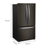 36-Inch Wide Counter-Depth French Door Bottom Mount Refrigerator - 20 cu. ft.