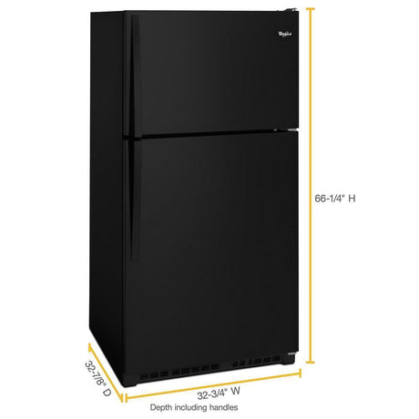 33-inch Wide Top Freezer Refrigerator - 20 cu. ft.