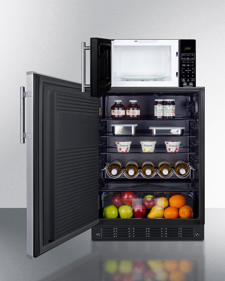 Microwave/refrigerator Combination With Allocator