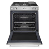 30-Inch 5-Burner Dual Fuel Convection Slide-In Range with Baking Drawer