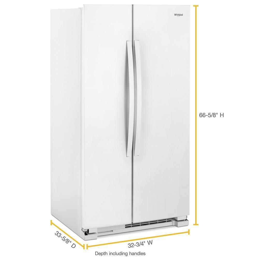 33-inch Wide Side-by-Side Refrigerator - 22 cu. ft.