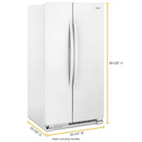 33-inch Wide Side-by-Side Refrigerator - 22 cu. ft.