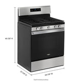 5.0 cu. ft. gas convection oven with fan convection cooking