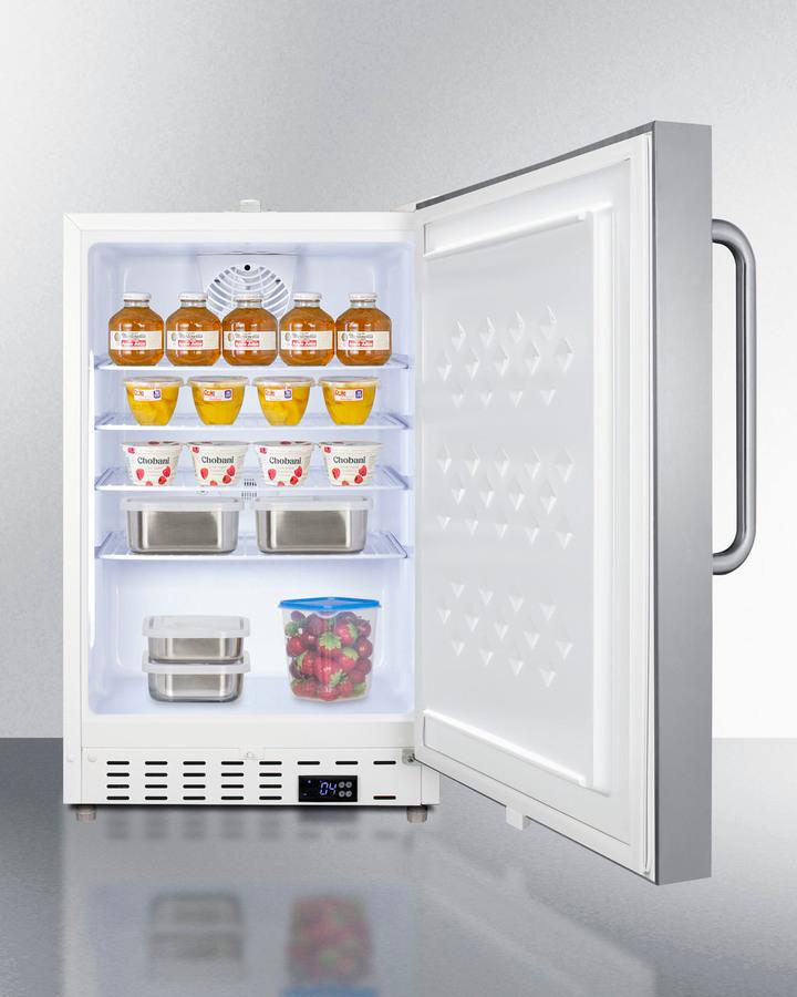 21" Wide Built-in Commercial All-refrigerator, ADA Compliant