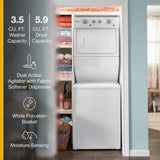 3.5 cu.ft Gas Stacked Laundry Center 9 Wash cycles and AutoDry™