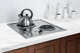 21" Wide 230v 2-burner Coil Cooktop