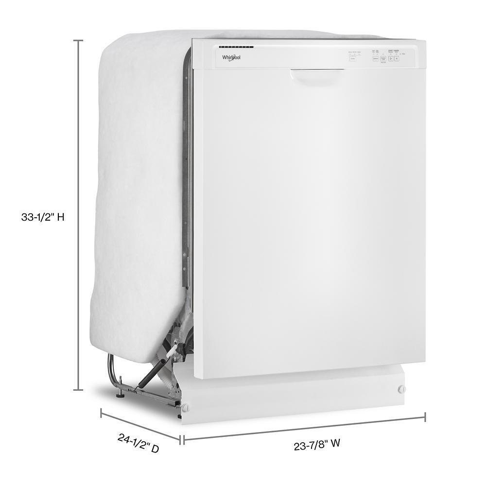 Quiet Dishwasher with Heated Dry and Factory-Installed Power Cord