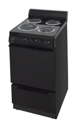 20 in. Freestanding Electric Range in Black