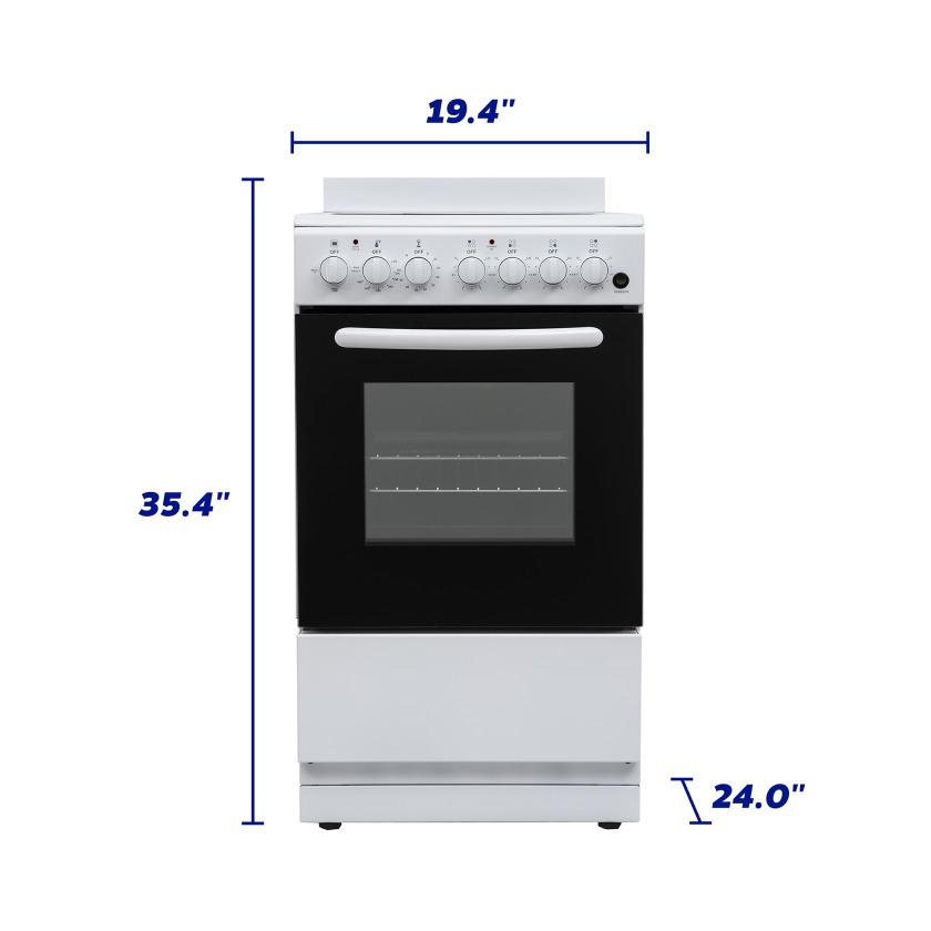 Element Electronics 20" Electric Range (EER204MSCW)