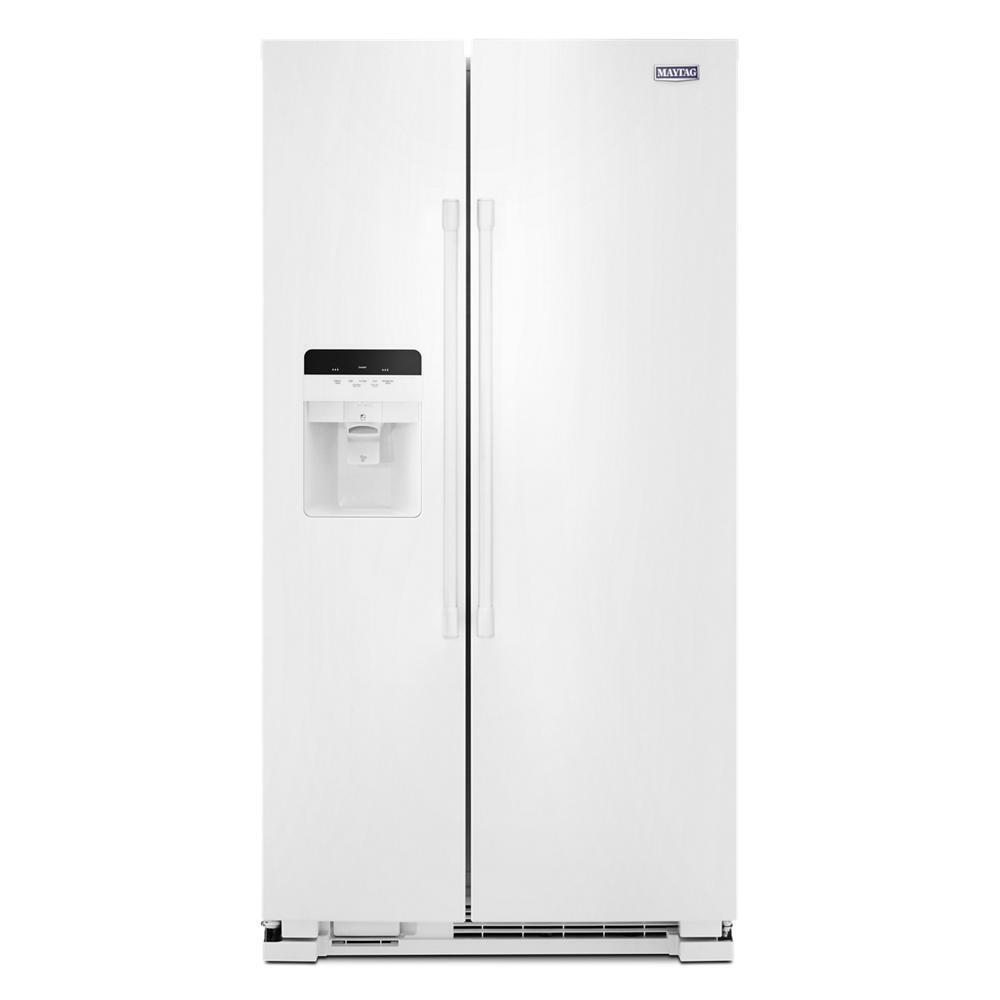 36-Inch Wide Side-by-Side Refrigerator with Exterior Ice and Water Dispenser - 25 Cu. Ft.