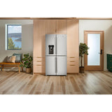 36" Counter-Depth 19.4 Cu Ft 4-Door Refrigerator with Flexible Temperature Zone in PrintShield™ Finish