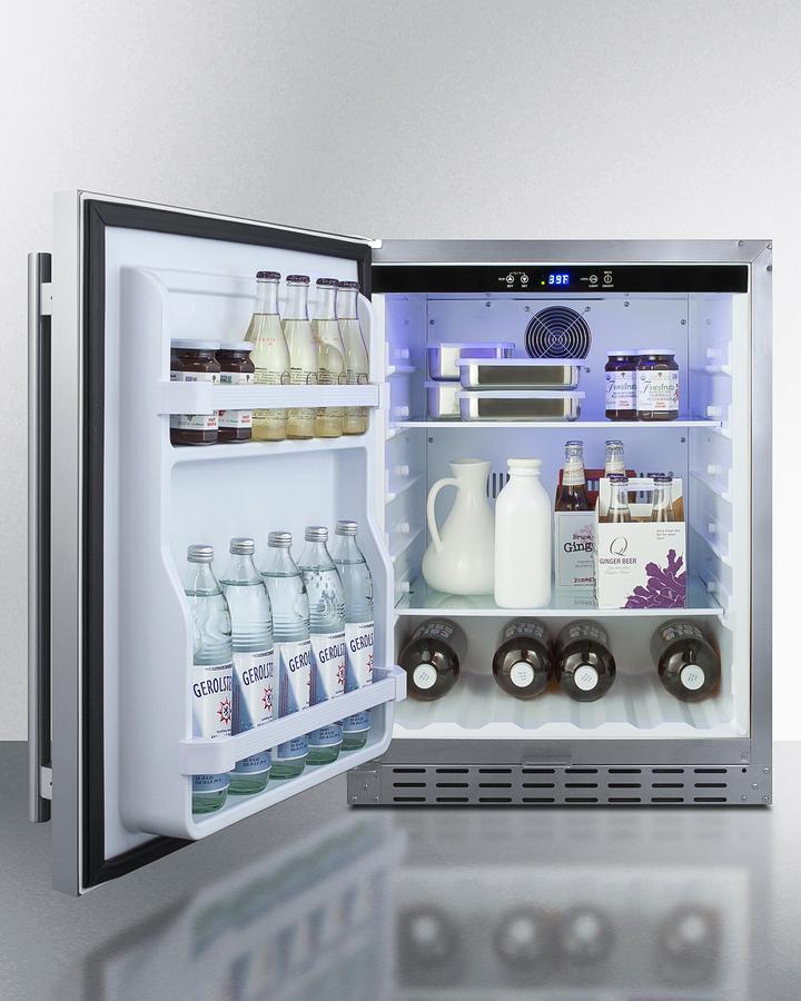 24" Built-in Outdoor Refrigerator, ADA Compliant