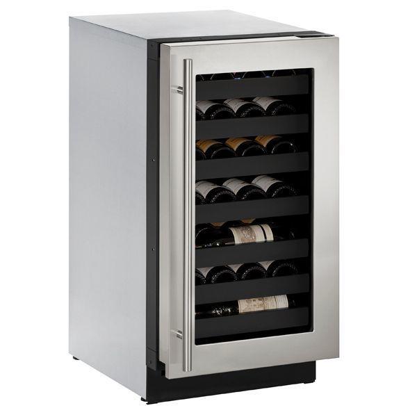 3018wc 18" Wine Refrigerator With Stainless Frame Finish and Left-hand Hinge Door Swing (115 V/60 Hz Volts /60 Hz Hz)