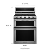 30-Inch 5 Burner Dual Fuel Double Oven Convection Range