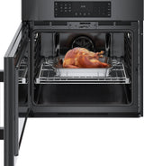 800 Series Single Wall Oven 30" Left SideOpening Door, Black Stainless Steel