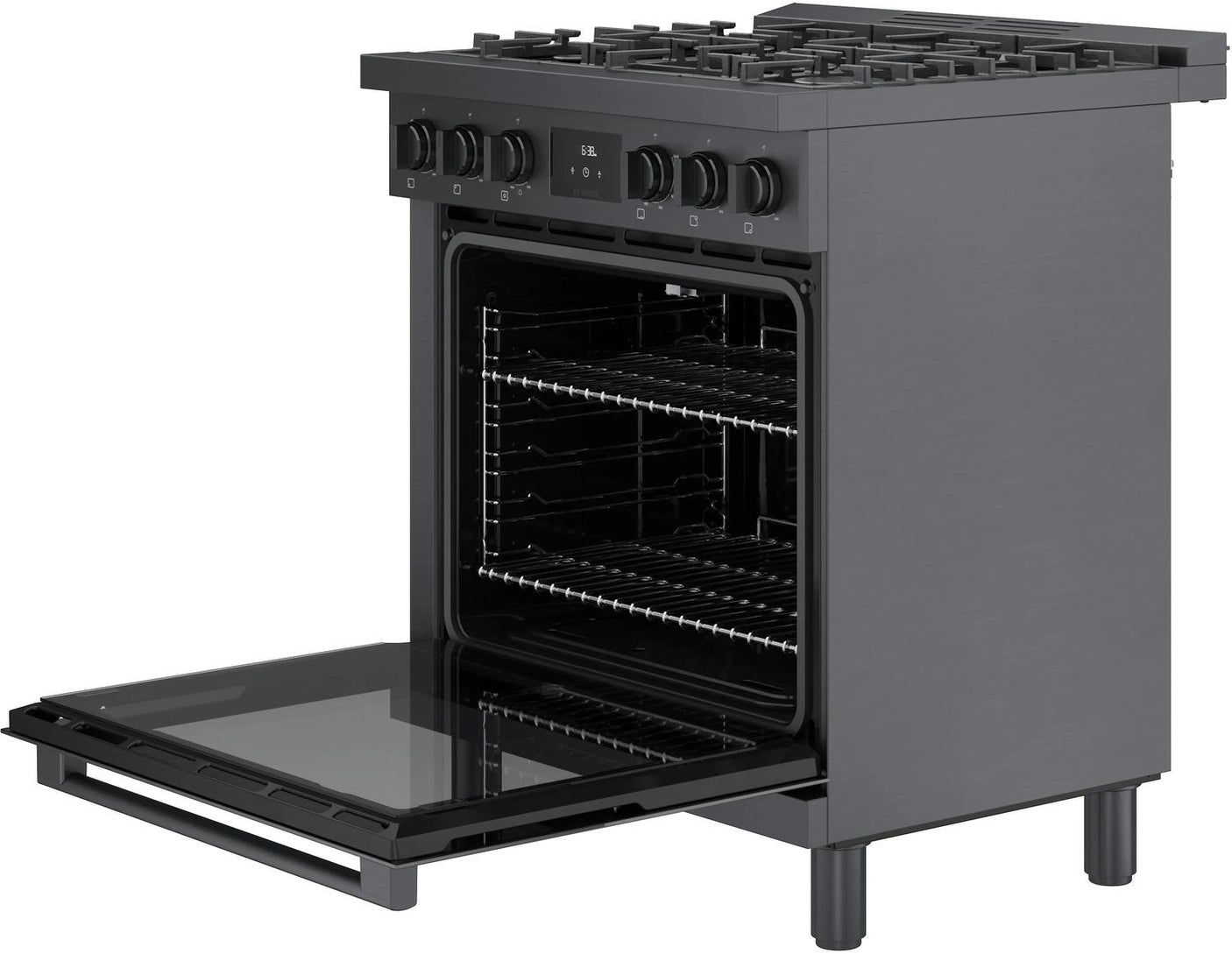 800 Series Gas Freestanding Range 30" Black Stainless Steel