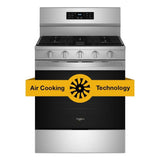 30-inch Gas Range with Air Cooking Technology, No Preheat Air Fry and Air Baking and Self Clean