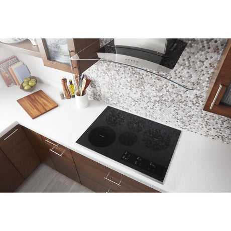 30-inch Electric Ceramic Glass Cooktop with Two Dual Radiant Elements