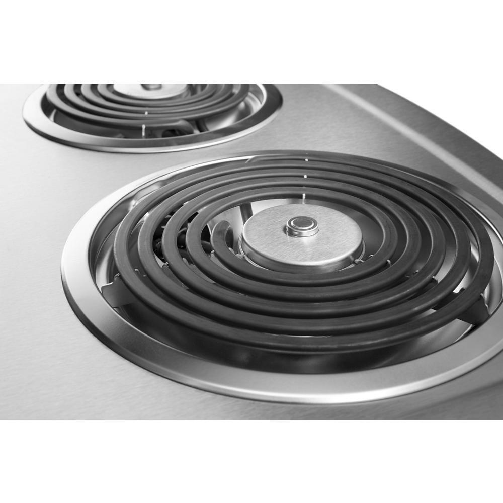 21-inch Electric Cooktop with Stainless Steel Surface