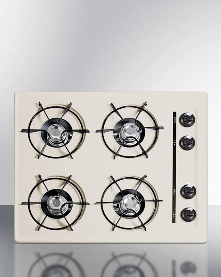 24" Wide 4-burner Gas Cooktop