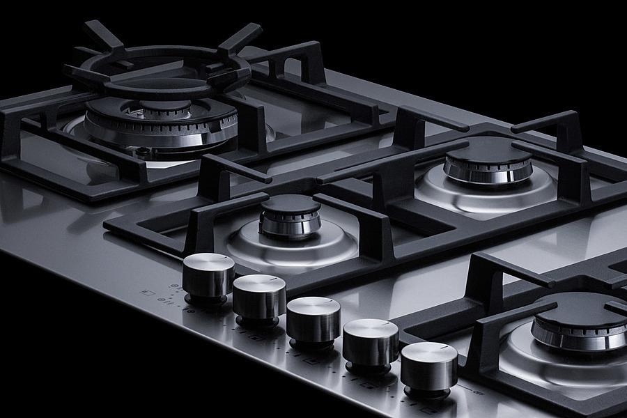 34" Wide 5-burner Gas Cooktop In Stainless Steel