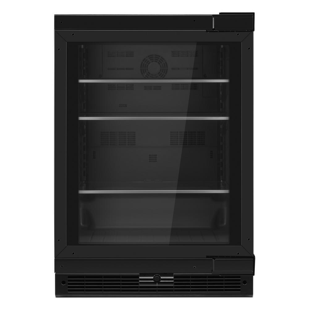 Panel-Ready 24" Under Counter Glass Door Refrigerator, Right Swing