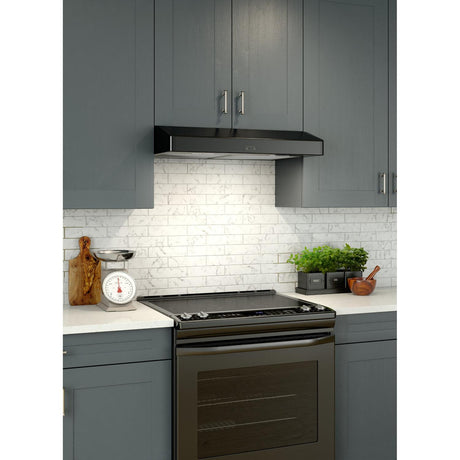 **DISCONTINUED** Broan® Elite 30-Inch Convertible Under-Cabinet Range Hood, Black