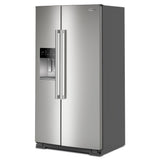 36-inch Wide Counter-Depth Side-by-Side Refrigerator with Arctic Blue Interior - 20.8 Cu. Ft.