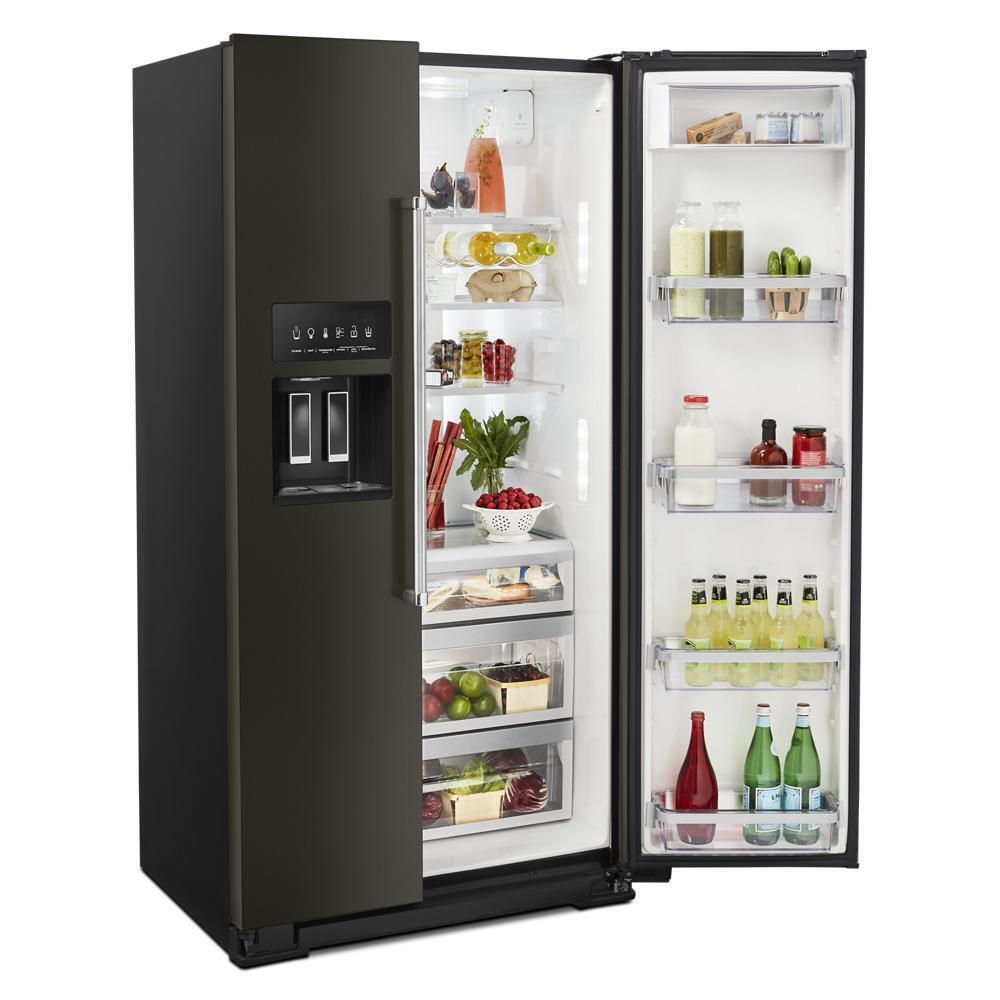 22.6 cu ft. Counter-Depth Side-by-Side Refrigerator with Exterior Ice and Water and PrintShield™ finish