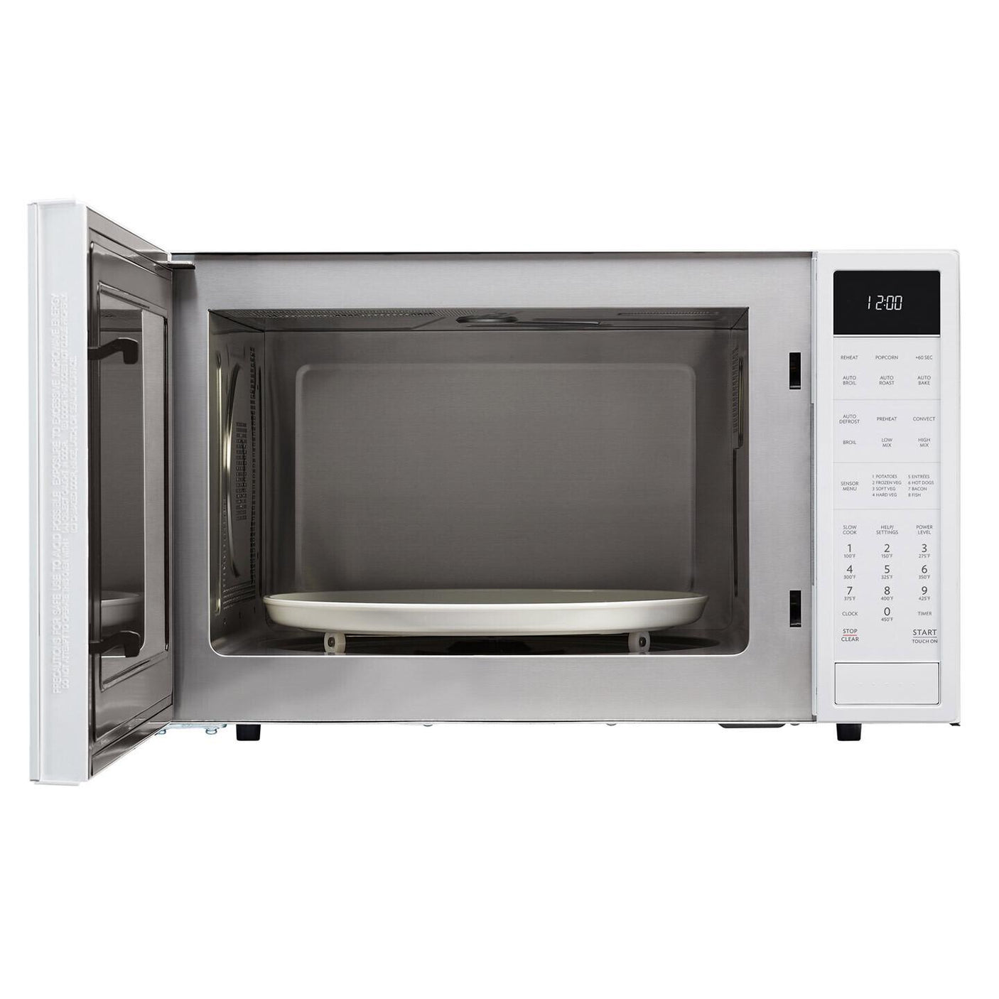 1.5 cu. ft. 900W Sharp White Carousel Convection + Microwave Oven