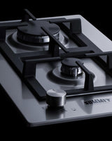 12" Wide 2-burner Propane Gas Cooktop In Stainless Steel