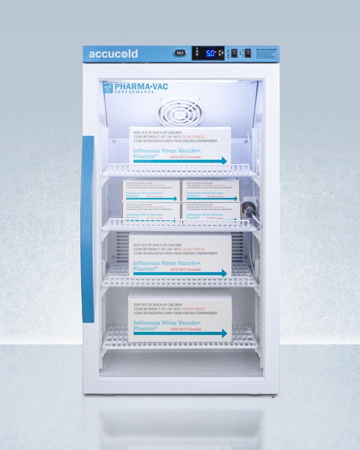 3 CU.FT. Counter Height Vaccine Refrigerator, Certified To Nsf/ansi 456 Vaccine Storage Standard