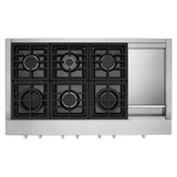 KitchenAid® 48'' 6-Burner Commercial-Style Gas Rangetop with Griddle