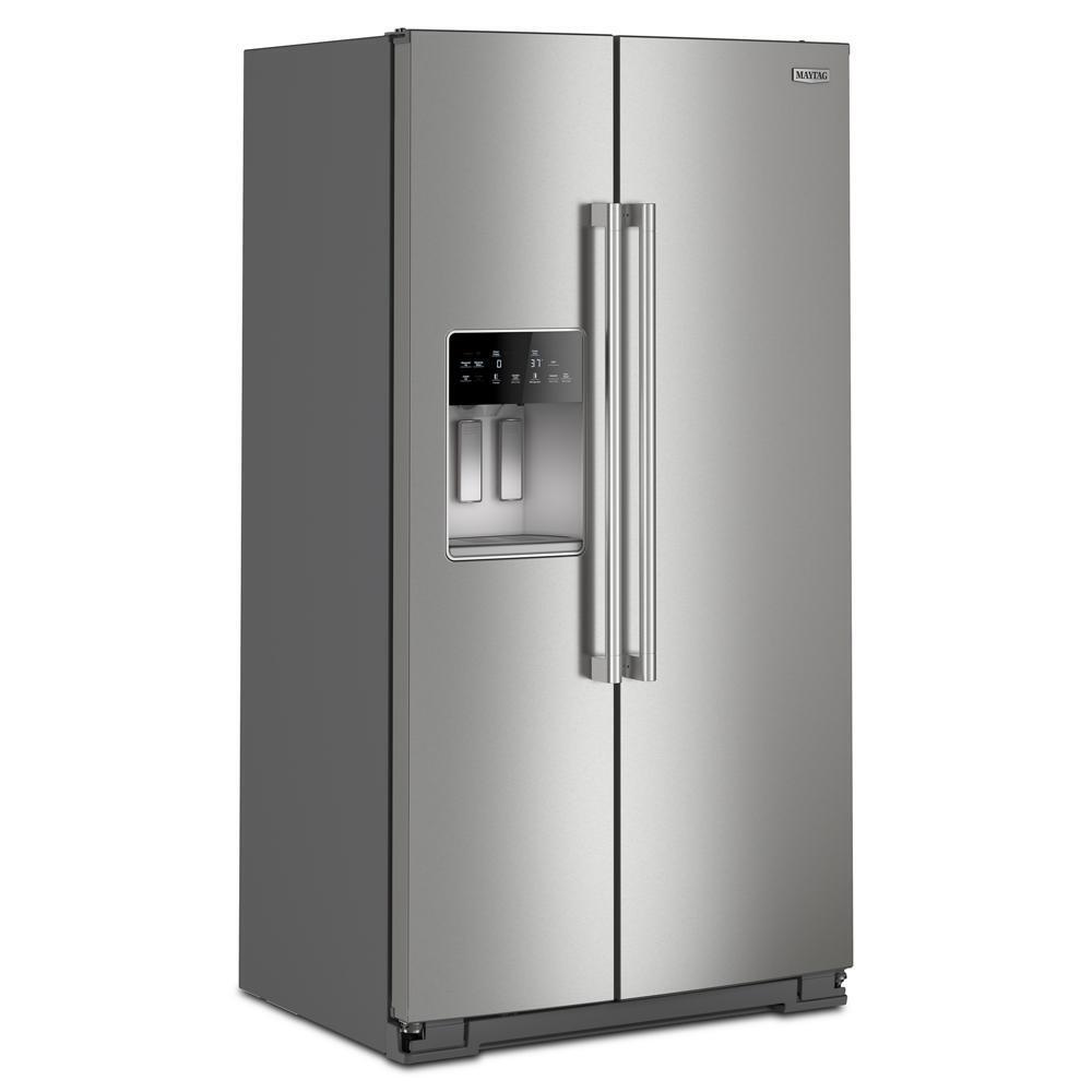 36-inch Wide Counter-Depth Side-by-Side Refrigerator with Arctic Blue Interior - 20.8 Cu. Ft.