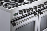 Prestige 36" Dual Fuel Double Oven Range - Stainless Steel