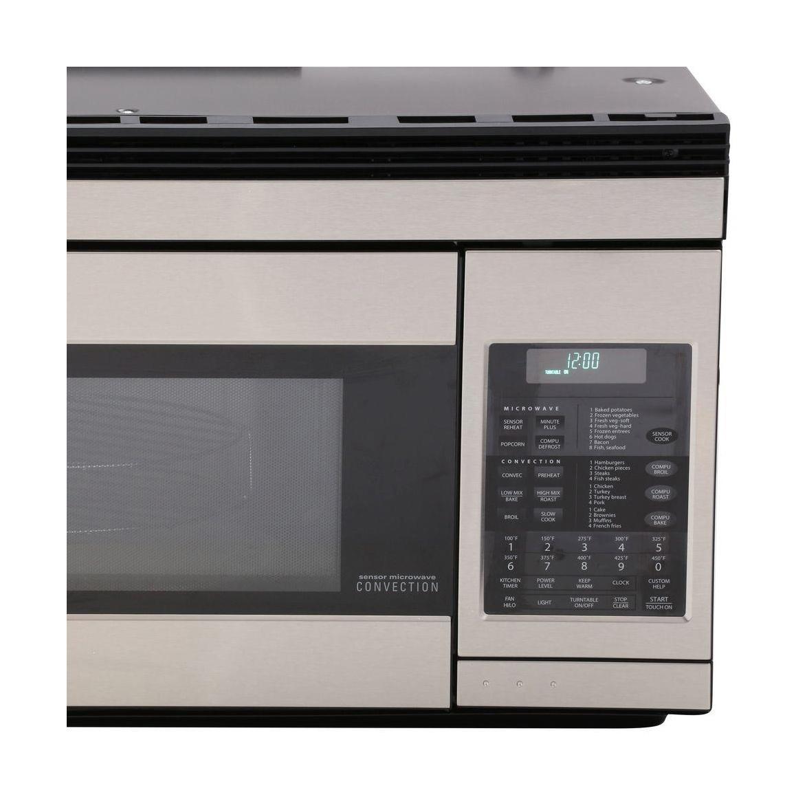 1.1 cu. ft. 850W Sharp Stainless Steel Over-the-Range Convection Microwave Oven