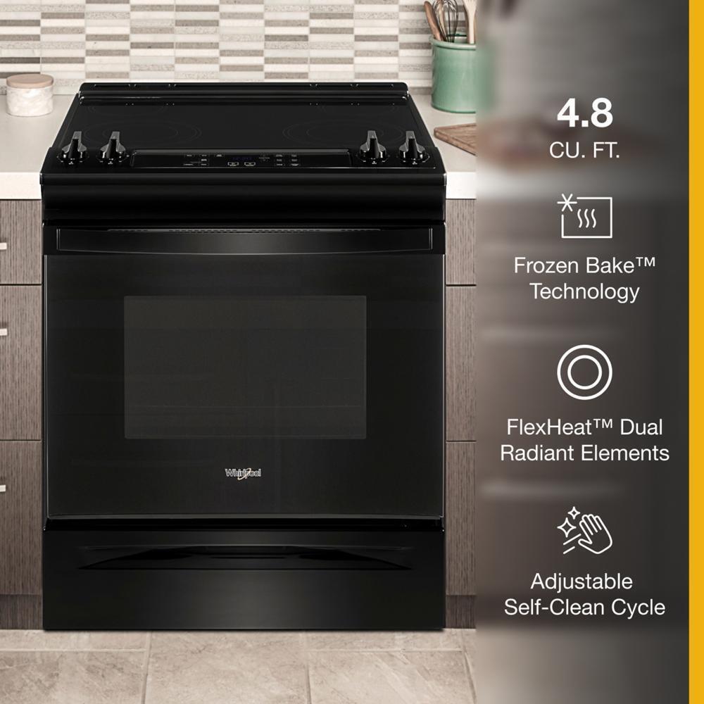 4.8 Cu. Ft. Whirlpool® Electric Range with Frozen Bake™ Technology