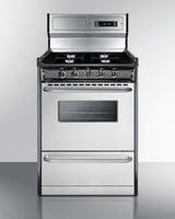 24" Wide Gas Range, Open Burners