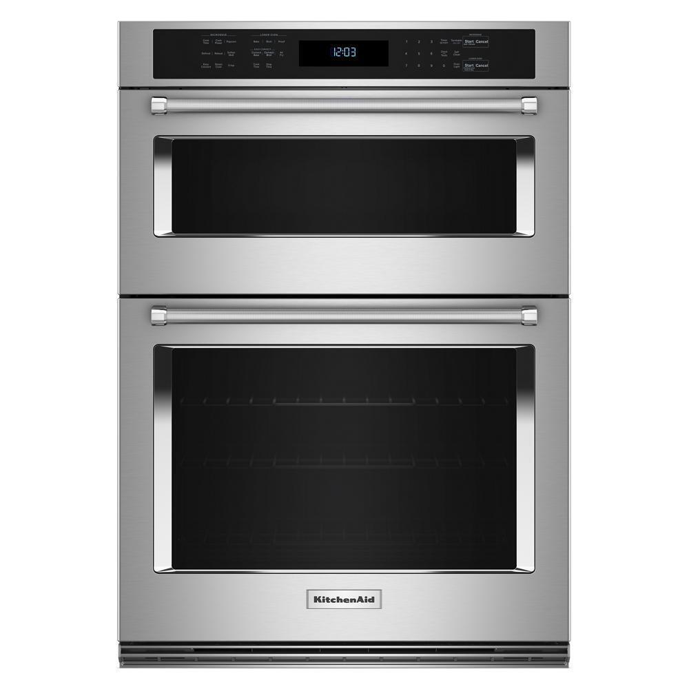 KitchenAid® 27" Combination Microwave Wall Ovens with Air Fry Mode.