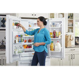 36- Inch Wide French Door Refrigerator with PowerCold® Feature - 25 Cu. Ft.