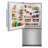 19 cu. ft. 30-Inch Width Full Depth Non Dispense Bottom Mount Refrigerator