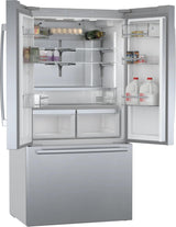 800 Series French Door Bottom Mount Refrigerator 36" Stainless steel (with anti-fingerprint)