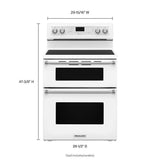 30-Inch 5 Burner Electric Double Oven Convection Range