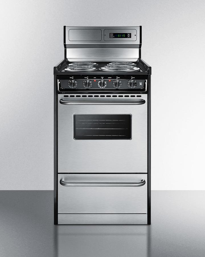 20" Wide Electric Coil Range