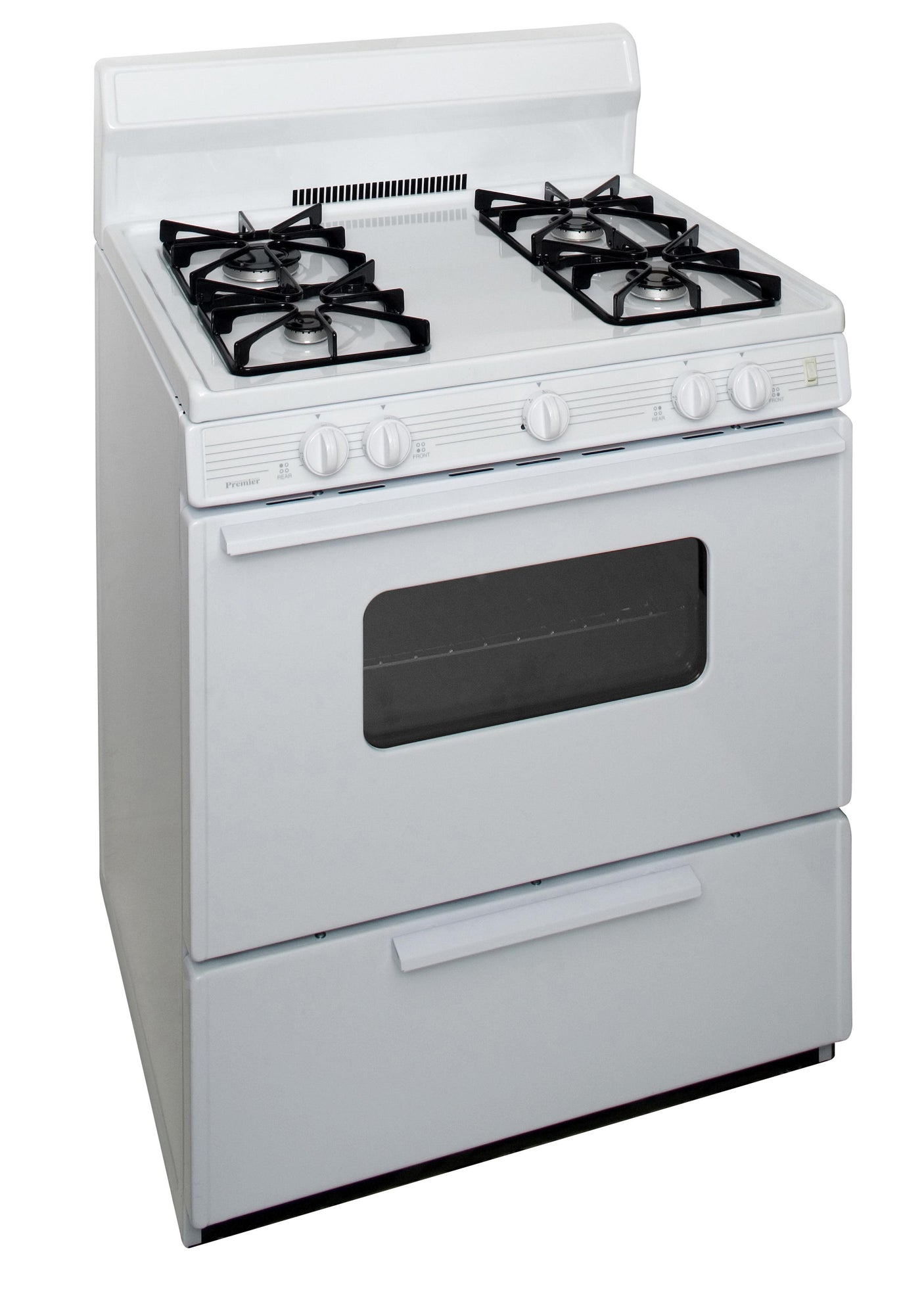 30 in. Freestanding Sealed Burner Gas Range in White