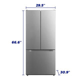 Element Electronics 18.4 cu. ft. French Door Refrigerator - Stainless Steel, ENERGY STAR (ERFD19CGCS)