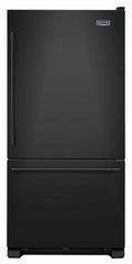 33-Inch Wide Bottom Mount Refrigerator - 22 Cu. Ft. - Black