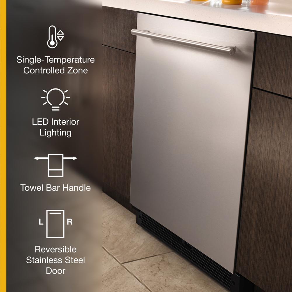 24-inch Wide Undercounter Refrigerator with Towel Bar Handle - 5.1 cu. ft.