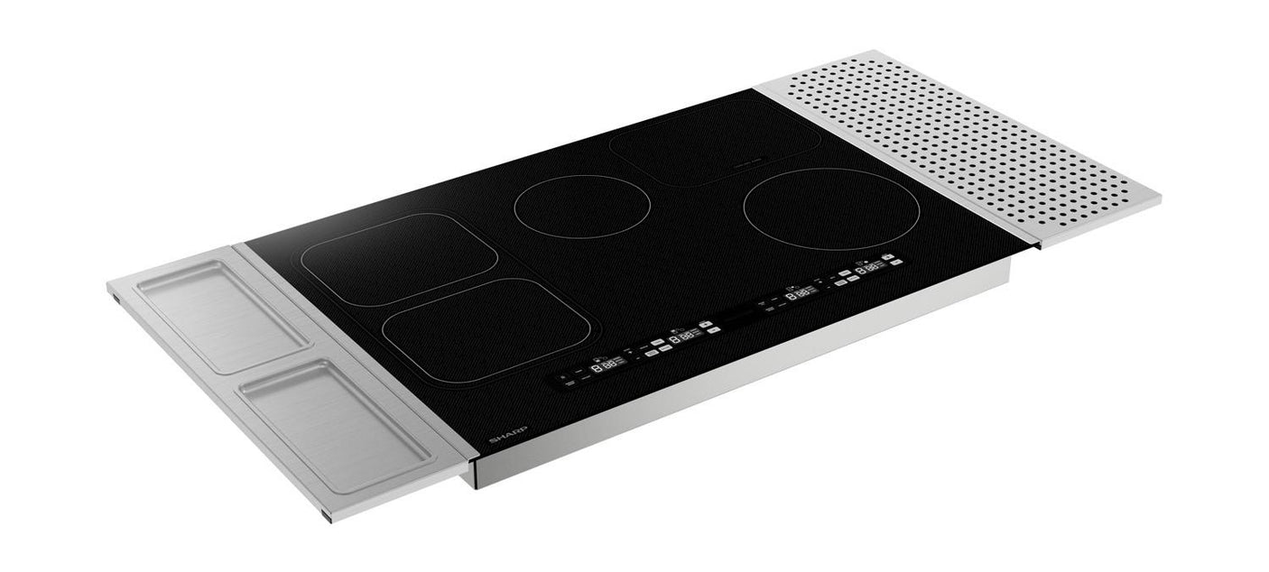 Sharp 30 in. Induction Cooktop with Side Accessories